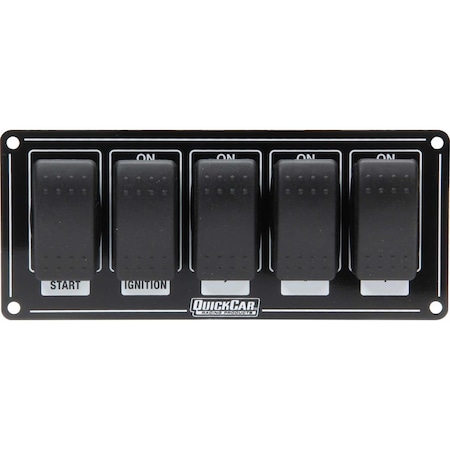 Quickcar Racing Products Quickcar Racing Products QRP52-865 Ignition Panel with Rocker Switches QRP52-865